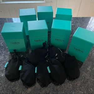 7 Tieks boxes with 7 pouches and bags (shoes not included)